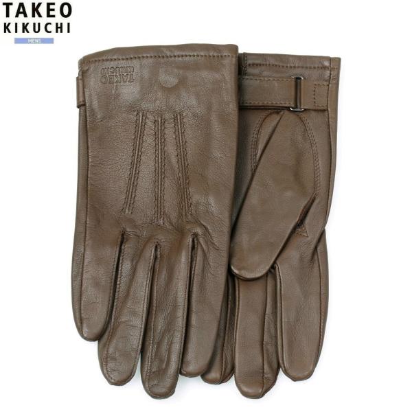 タケオキクチ 手袋 TAKEO KIKUCHI メンズ ブランド ギフト プレゼント 本革 ベルト付...