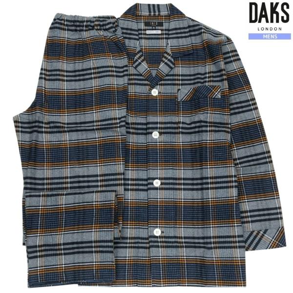 DAKS パジャマ ダックス 8%OFF メンズ ラッピング無料 秋冬 日本製 ネル生地 チェック ...