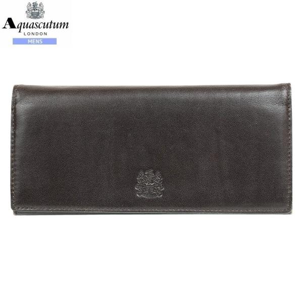訳あり商品 アクアスキュータム 長財布 Aquascutum メンズ ブランド 本革 メルローズ レ...