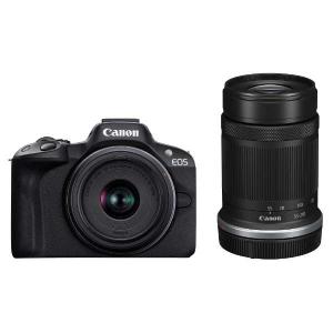 【在庫有・即日発送可】 キャノン Canon ミラーレス一眼カメラ EOS R50 ダブルズームキット　ブラック
