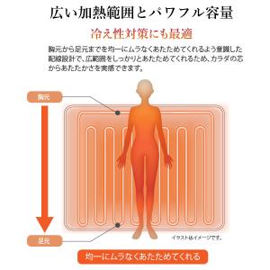 電気毛布 電気ブランケット 着る電気毛布 クル...の詳細画像3