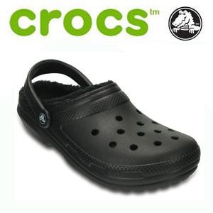 crocs クロックス LINED CLOG ROOMY FIT ラインド クロッグ ルーミーフィット ゆったり幅広 ブラック サンダル 正規品 203591-060｜fg-store