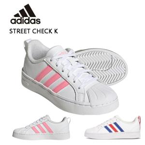 アディダス スニーカー レディース ストリートチェック K ホワイト adidas STREETCHECK K GZ1948-GY8307 ローカット  靴 キッズ ジュニア｜fg-store