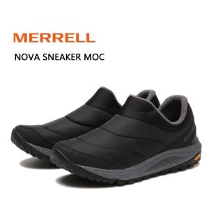 メレル メンズ スニーカー スリッポン ノバ スニーカー モック ブラック MERRELL NOVA SNEAKER MOC J066953 黒 靴｜fg-store