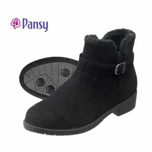パンジー 靴 レディース ブーツ Pansy 4577 ショートブーツ レディース かわいい 幅広 4E ゆったり 生活防水