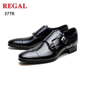 リーガル REGAL メンズ 靴 ビジネスシューズ 革靴 紳士靴 本革 日本製 ブランド ダブルモンクストラップ REGAL 37TR ブラック 37TRBC 本革  ギフト プレゼント｜fg-store