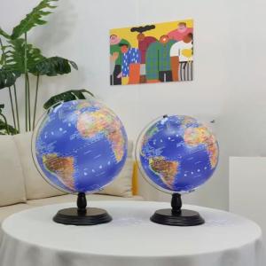 一台二役！ 地勢図 行政図 両方付き Fun Globe AR 地球儀