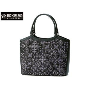印傳屋（INDEN-YA） バレンタイン ハンドバッグ 手提げ 本革 和柄 甲州