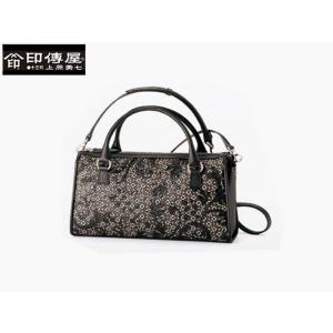 印傳屋（INDEN-YA） 印伝 印伝 PERMONE ペルモネ 手提げ 和柄 7807