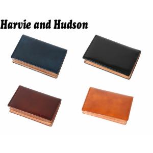 Harvie＆Hudson ハービー ハドソン イタリアキャピタルレザー カードケース 名刺入れ h...