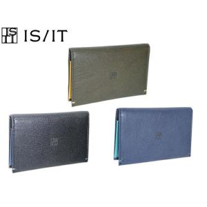 ISIT イズイット名刺入れ 本革 メンズ カブラ 薄型 山羊革 レザー 944602