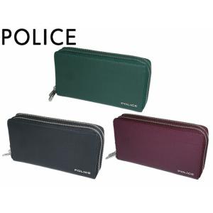 POLICE ポリス トレント ダブルラウンドファスナー長財布 PA-70605 70605