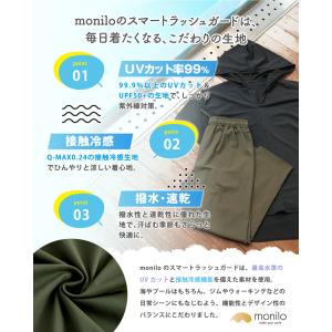 ラッシュガード ハーフジップパーカー ストレー...の詳細画像3