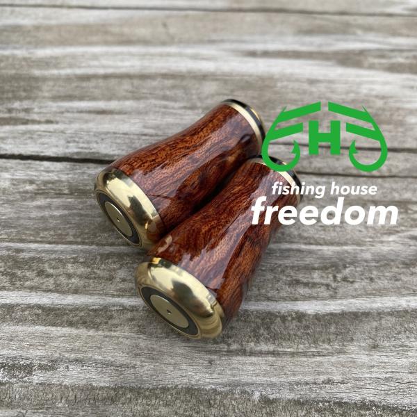 FHF リール ハンドルノブ ローズウッド  ハンドルノブ 1個 シマノ a ダイワ s ハンドルノ...