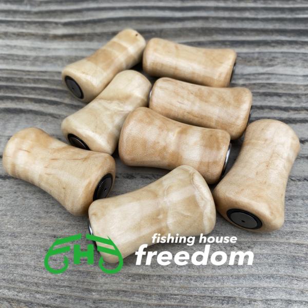 FHF リール ハンドルノブ 楓 パドル2形 ハンドルノブ シマノa ダイワs リール ハンドノブ ...