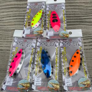 シマノ ウォーターランド スプーン62個セット オマケ付き almin25-gs.jpg