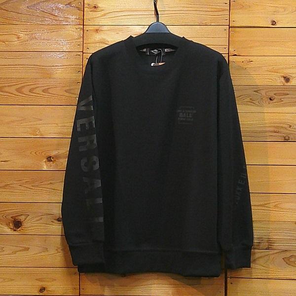 トレーナー ダンボール ロゴ 文字 プリント メンズ ゆったり L 春 トップス ブラック