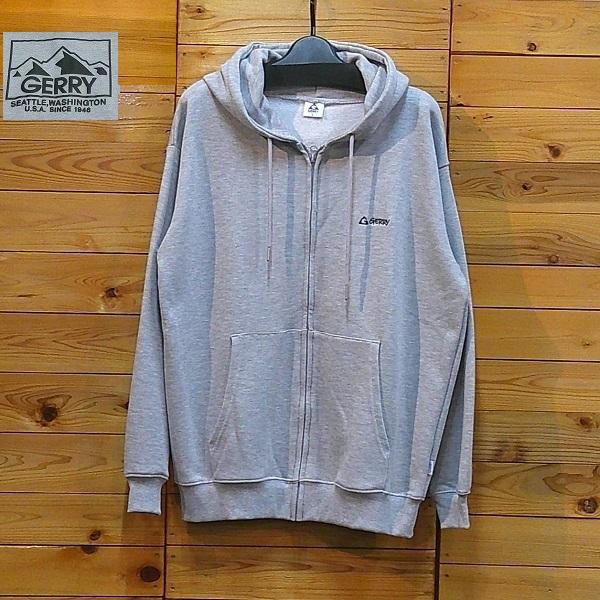 パーカー ジップアップ バックプリント ロゴ スウェット 裏毛 GERRY 春 メンズ Lサイズ ト...