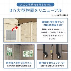 大型物置 屋外物置 樹脂製 軽量 組立て式 ト...の詳細画像1