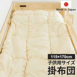 日本製 洗える 掛け布団 小さめ ジュニア 掛け布団 115×170cm 二段ベッド用 ロフトベッド用 抗菌 防臭 防ダニ フィルハーモニー使用