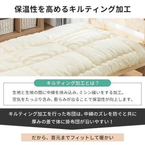 日本製 洗える 掛け布団 小さめ ジュニア ふ...の詳細画像5