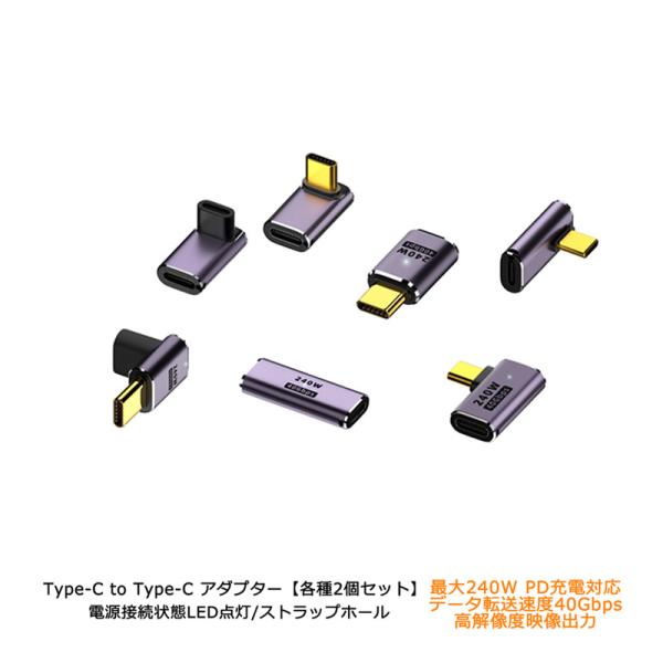 2個セット USB TypeC to TypeC アダプター 240W (48V/5A)  PD充電...