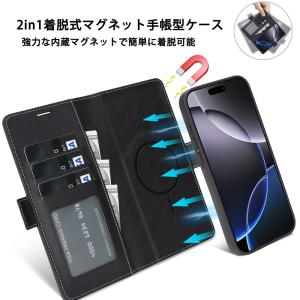 iPhone18Pro ケース 手帳型 2in...の詳細画像1