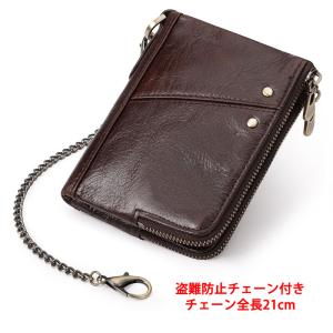 本革財布 メンズ レディース 二つ折り財布 R...の詳細画像4