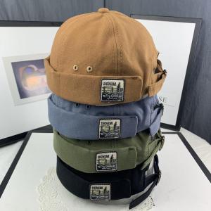 [DBH]ロールキャップ 帽子 ツバなし 男女兼用 4colors 調整可能 デニム フィッシャーマンズキャップ おしゃれ カジュアル ハット ワッチキャップ メンズ レディ