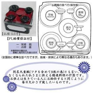 仏膳 5.5寸 7点セット サンメニー 仏具セ...の詳細画像4