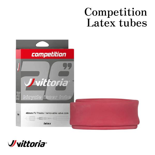 vittoria ビットリア Competition Latex tubes 自転車 インナーチュー...