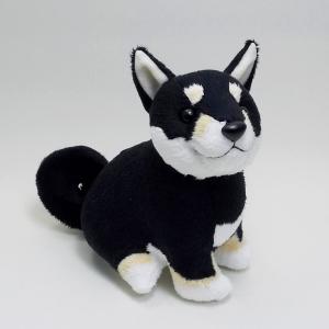 ケーセン ぬいぐるみ Kosen 柴犬 黒 立ち 28cm ドイツ製 リアル 動物