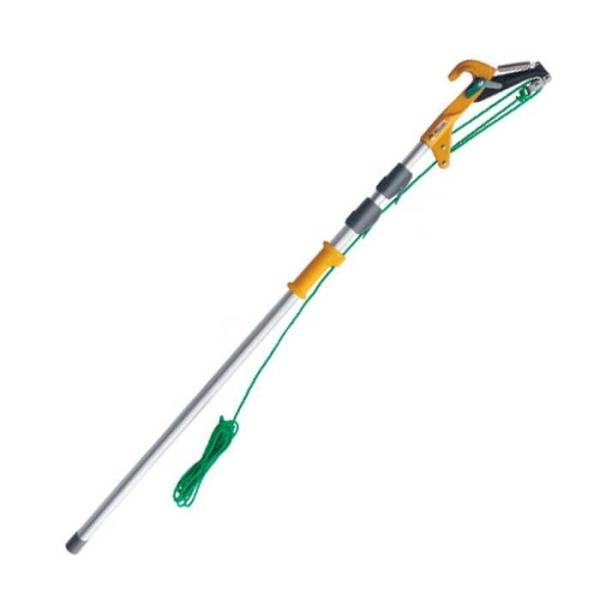 ムサシ ロープ式高枝切鋏 キャッチ君 1.7~4.1m伸縮 345[ハサミ ガーデニング 園芸用品 ...