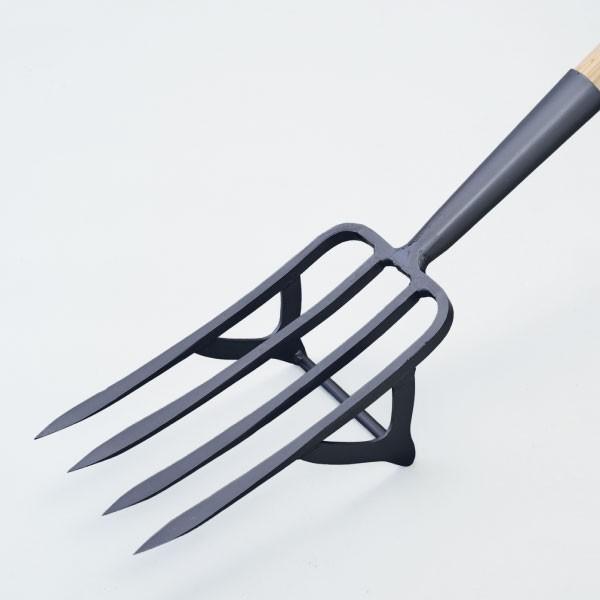 相田合同 千成（SENNARI） 芋掘りフォーク四本刃　足掛け付き AD-811 [鍬 収穫 土起こ...