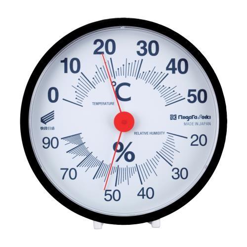 新潟精機（SK） 温湿度計 快段目盛 丸型 黒 SK 新潟精機（SK）-1712KD ＼LINEお友...
