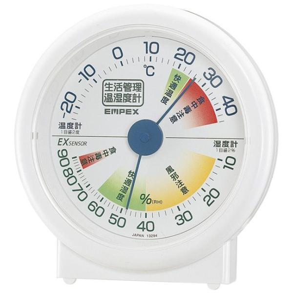 エンペックス（EMPEX） 生活管理温・湿度計 -24〜+44℃ TM-2401 [温湿度計 アナロ...