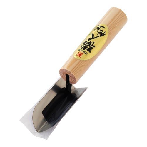 金鹿 職人仕上 入隅押さえ職人 80×25mm 巾セマ1分 ステンレス [左官 内装 塗装 コテ] ...