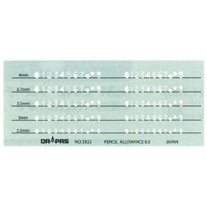 ドラパス テンプレート 数字定規 No31-E822