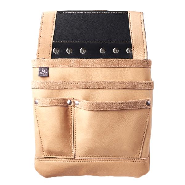 ふくろ倶楽部 グローブ革釘袋 グラブ25 GV-25 本革仕様 [腰袋 作業袋 作業用品 大工道具]...