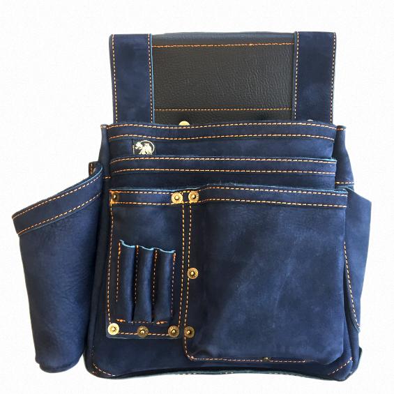 ふくろ倶楽部 朱雀 ヌバック四型 INDIGO SZN-834NV 皮 レザー 墨つぼホルダー付 [...