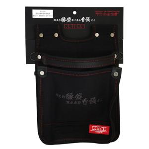 KNICKS KNICKS ニックス KBS-201BA ヌメ革建築用2段腰袋 【バリ