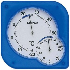 エンペックス（EMPEX） シュクレmidi温・湿度計 ブルー TM-5606 ＼LINEお友達で300円OFF／｜FICST