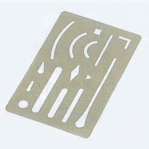 ドラパス（DRAPAS） ステンレス字消板 A-TYPE No17-032 [製図 図面 テンプレー...