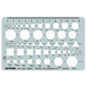 ドラパス テンプレート ボルトナット総合定規 No31-E302