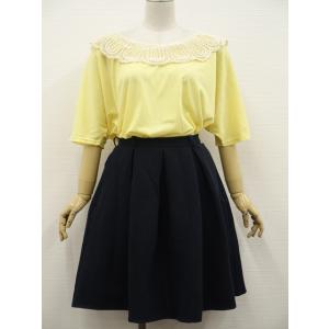 新品タグ付 Jolie fleur＆nohea 半袖カットソー+膝丈タックフレアスカート コーディネ...