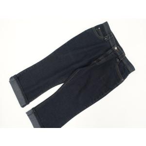 新品タグ付 Basic Land ノータッククロップドデニムパンツ ネイビー