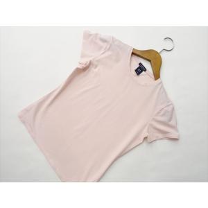 ギャップ GAP 半袖 ラウンドネック Tシャツ XS ペールピンク メール便可