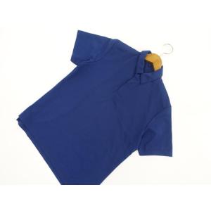 メンズ ムジルシリョウヒン 無印良品 五分袖 ポロシャツ S ブルー メール便可