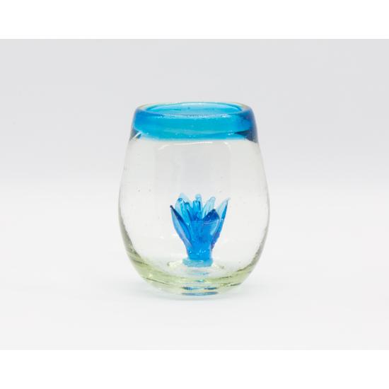 アガベの小グラス（水色）