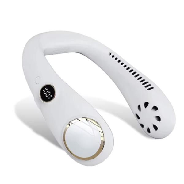 【激安在庫処分】N20 首掛け扇風機 ホワイト グリーン ネッククーラー ネックファン ハンディファ...